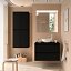 Mueble de baño Noja suspendido 2 cajones sobre encimera black satin de Salgar